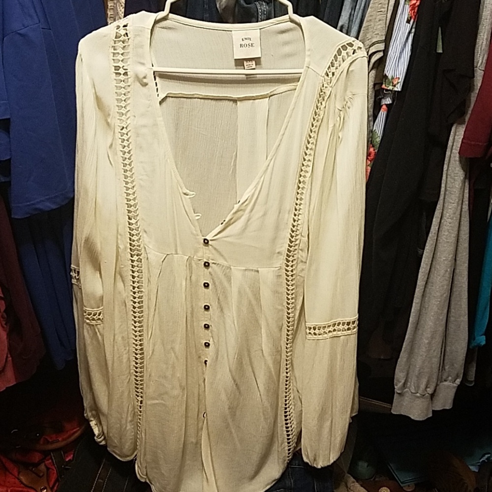 White Knox Rose Tunic